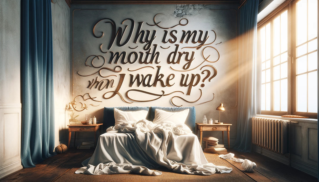 A banner image for the blog post titled 'Why Is My Mouth So Dry When I Wake Up' A blog on Discovering relief with dry mouth sprays